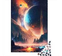 Paisaje Planetario Cósmico Puzzle De 1000 Trozos Papel Grueso Rompecabezas Compatible con Tabla Fácil Almacenar Desafiante Y Divertido 38x26cm/1000pcs