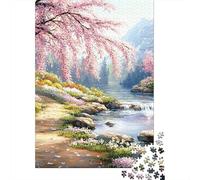 Paisaje Primavera Rompecabezas De 1000 Piezas Estilo Pintura Naturaleza Resistente Al Desgaste para Niños Y Adultos Ligero De Manejar Decoración De Habitación Ideal para Coleccionar 70x50cm/1000pcs