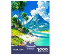 Paisaje Puzle 1000 Piezas Island Charm - Reto para Mentes Inquietas, Encaje Preciso, Decoración, 38x26cm/1000pcs