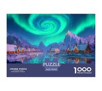 Paisaje Puzzle 1000 Piezas Paisaje auroral - Colección Artística, Experiencia Zen En Casa, Packaging Cuidado, Póster, 70x50cm/1000pcs