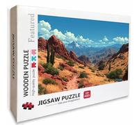 Paisaje Puzzle de 1000 Piezas para Adultos, Puzzle Madera con Caja 75x50cm, Rompecabezas Adultos de Alta Dificultad, DIY Juego de Rompecabezas, Pasatiempo Creativo, Decoración Verano, (Cielo) 4-1846