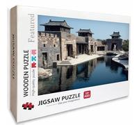 Paisaje Puzzle Madera, Arquitectura Puzzle 6000 Piezas Adultos con Compact Box 179x105cm, Rompecabezas Desafiante, Juegos de Rompecabezas Creativos para Hombres Mujeres Adolescente, Regalos, E-3858
