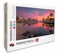 Paisaje Puzzle Madera, Ciudad Puzzle 5000 Piezas Adultos con Compact Box 156x105cm, Rompecabezas Desafiante, Juegos de Rompecabezas Creativos para Hombres Mujeres, Decoración Verano, Regalo, 3-1064