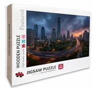 Paisaje Puzzle Madera, Ciudad Puzzle 6000 Piezas Adultos con Compact Box 179x105cm, Rompecabezas Desafiante, Juegos de Rompecabezas Creativos para Hombres Mujeres, Decoración Verano, Regalo, 3-1094