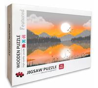 Paisaje Puzzle Madera, Sunset Puzzle 6000 Piezas Adultos con Compact Box 179x105cm, Rompecabezas Desafiante, DIY Juegos de Rompecabezas Creativos para Hombres Mujeres, Decoración Verano Regalo, 9-1219