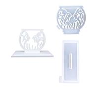 Paisaje Tanque de Pescado Molde de Silicona Flexible Moho Decoración del Hogar Yeso Gypsos Práctica Herramienta de Fabricación de Joyas