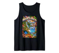 Paisaje Tropical de Puerto Rico Isla del Encanto Camiseta sin Mangas