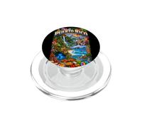 Paisaje Tropical de Puerto Rico Isla del Encanto PopSockets PopGrip para MagSafe