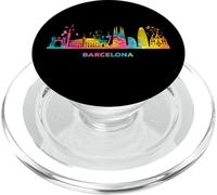 Paisaje Urbano Colorido de Barcelona PopSockets PopGrip para MagSafe