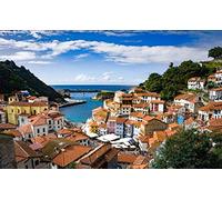 Paisaje Urbano Cudillero Asturias España Color Talk Pintura Por Números Diy Lienzo Único Kit De Pintura Al Óleo Pintura Digital