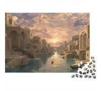 Paisaje Urbano de la Antigua Mesopotamia Rompecabezas para Adultos 52x38cm/1000pcs,Juegos De Desafío De