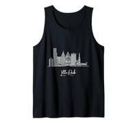 Paisaje urbano de Little Rock Arkansas Skyline US Travel Souvenirs Camiseta sin Mangas