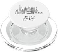 Paisaje urbano de Little Rock Arkansas Skyline US Travel Souvenirs PopSockets PopGrip para MagSafe