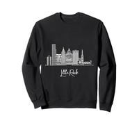 Paisaje urbano de Little Rock Arkansas Skyline US Travel Souvenirs Sudadera