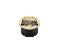 Paisaje Vintage del Silencio y Cielo de Dakota del Sur PopSockets PopGrip Adhesivo