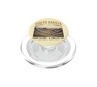 Paisaje Vintage del Silencio y Cielo de Dakota del Sur PopSockets PopGrip para MagSafe