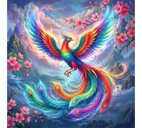 Paisajes Coloridos de Phoenix Puzzle de 200 Piezas,28x28 cm Rompecabezas DIY,Entretenimiento Creativo,Rompecabezas para Adultos,Juego de Habilidad para Toda la Familia