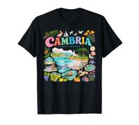 Paisajes costeros de California Diseño de Collage de Naturaleza Camiseta
