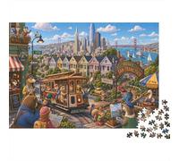 Paisajes de San Francisco Puzzle 1000 Piezas, Juego de Mesa Divertido
