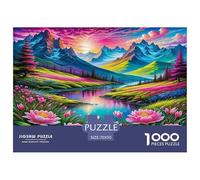 paisajes fantasía Puzzle 1000 Pièces Pour Adultes Et Enfants À Partir De 12 ANS Jeu De Patience Et De Réflexion Divertissement Créatif Cadeau Classiques - Activité Familiale Parfaite 70x50cm/1000pcs