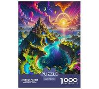 paisajes fantasía Puzzle 1000 Piezas, Juego Educativo, Desafío, para Adultos Y Niños Mayores De 12 Años Imposible Rompecabezas - Decoración del Hogar 70x50cm/1000pcs