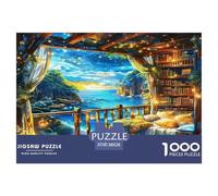 paisajes fantasía Puzzle De 1000 Pièces Pour Adultes Et Enfants À Partir De 12 ANS Jeu Cadeau Unique Divertissement Créatif Cadeau Classiques - Activité Familiale Parfaite 38x26cm/1000pcs