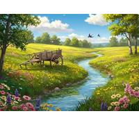 Paisajes Hermosos Puzzle de 70 Piezas para Adultos, Rompecabezas Adultos 70 Piezas Césped Incluye Póster, Entretenimiento Educativo, Juego de Habilidad para Toda La Familia, Medidas:35x25cm