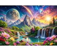 Paisajes Naturales - Puzle de 200 Piezas - Rompecabezas DIY Pintura, Entretenimiento Creativo, para Adultos Mayores de 14 años Decoración del Hogar