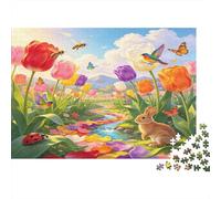 Paisajes Temática Flores Puzzle de 1000 Piezas para Adultos Decoración Familiar Regalo 38x26cm/1000pcs