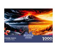 Paisajes volcánicos Puzzle 1000 Piezas, Juego Educativo, Desafío, Clásicos para Adultos Y Niños Mayores De 12 Años Rompecabezas Desafiante - Adorno del Hogar 38x26cm/1000pcs