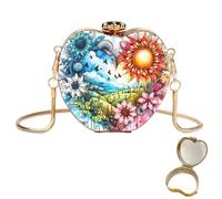 Paisajes y Flores DIY Acrílico Amor Diamante Arte Pintura | Kit de pintura de diamantes Estuche para tarjetas de embrague Cartera para adultos Mujeres Niños Regalo para Hágalo usted