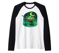 Paisajismo Celestial - Jardín cósmico, floración Astral, Surrealista Camiseta Manga Raglan