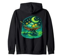 Paisajismo Celestial - Jardín cósmico, floración Astral, Surrealista Sudadera con Capucha