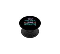 Paisajista Gracioso No Necesito Suerte Tengo Paisajismo PopSockets PopGrip Adhesivo