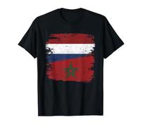 Países Bajos Marruecos Banderas Dos Raíces del Orgul Camiseta