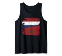 Países Bajos Marruecos Banderas Dos Raíces del Orgul Camiseta sin Mangas