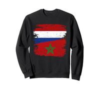 Países Bajos Marruecos Banderas Dos Raíces del Orgul Sudadera