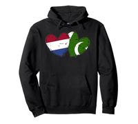 Países Bajos Pakistán Corazón Banderas Cultura Pakistaní Holandesa Sudadera con Capucha