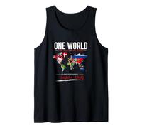 Países Banderas niñas, mapas del Mundo niños, mapas del Mundo niños Camiseta sin Mangas