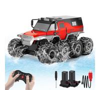 PAISHENKEJI Coche teledirigido Coche teledirigido - Camión RC de 8 Ruedas motrices Coches de Juguete Camión Todoterreno Anfibio teledirigido Crawler de Deriva de 2,4 GHz para niños Regalos