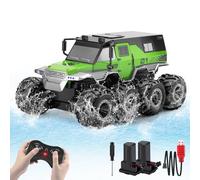 PAISHENKEJI Coche teledirigido Impermeable Coche de Juguete - Coches RC Anfibios 8WD Camión Todoterreno teledirigido Coches Drift Crawler de 2,4 GHz para niños, Regalo de cumpleaños o Navidad