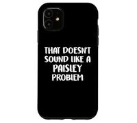 Paisley Personalized Cute Flower Girls Paisley Name Carcasa para iPhone 11