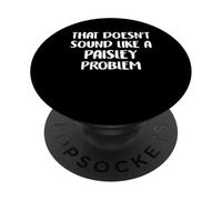 Paisley Personalized Cute Flower Girls Paisley Name PopSockets PopGrip Adhesivo