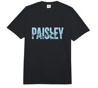 Paisley Sea Waves - Nombre Personalizado Ocean Beach Art Comfort Colors Adult Heavyweight T-Shirt