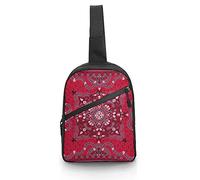 Paisley Skulls and Bone Sling Bag Crossbody Hombro Viaje Cofre Mochila Plegable Daypack para Deportes Compras Senderismo
