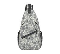 Paisley Sling Bag, Chest Bag Daypack, Crossbody Sling Mochila para Viajes, Deportes, Correr, Senderismo