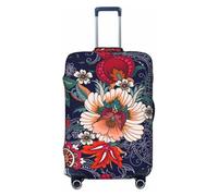 Paisley2 - Fundas protectoras elásticas para equipaje de viaje, 45,7 a 81,3 cm, Black, L