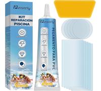 Paistely Parche Piscina, Sal, Agua Caliente y Resistente a los Rayos UV Liner Piscina, Kit Reparación Piscina Repara una Variedad de inflables, incluidos Piscinas de SPA inflables (60ml)