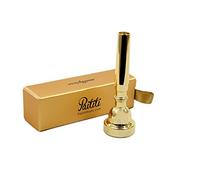 Paititi Boquilla de trompeta, sí bemol, Bach 5C, chapada en oro
