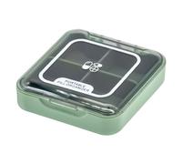 PAITOK Pastillero pequeño, pastillero portátil sin BPA, organizador de pastillas de viaje a prueba de humedad, bonito pastillero de bolsillo con 4 compartimentos grandes para medicamentos, vitaminas y